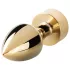 Easytoys Fox NO13 - plug anal metálico con cola de zorro - dorado/blanco