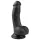 Easytoys - consolador con ventosa y testículos - silicona negra 15 cm