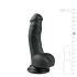 Easytoys - Dildo con ventosa y testículos (15 cm) - negro