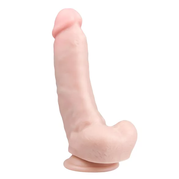 Easytoys - consolador con ventosa y testículos - 20 cm - color natural