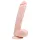 Easytoys - consolador grande con ventosa y testículos - 26,5 cm - color natural