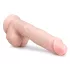 Easytoys - consolador grande con ventosa y testículos - 26,5 cm - color natural