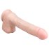 Easytoys - Dildo Grande con Ventosa y Testículos (29,5 cm) - Natural