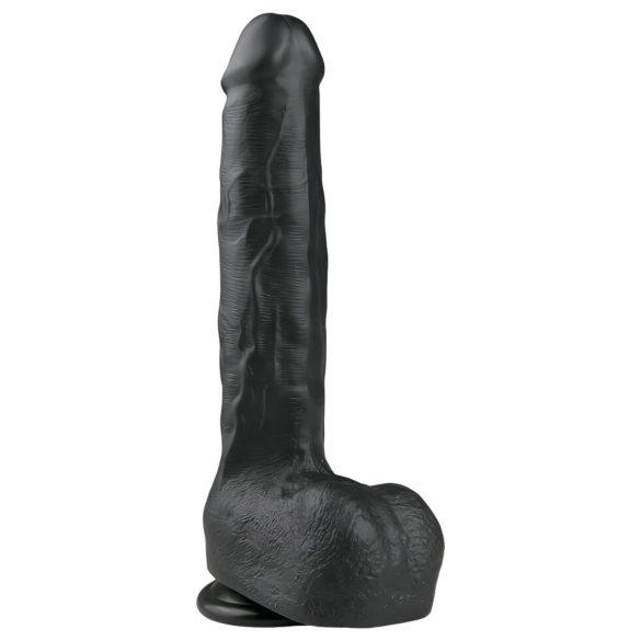 Easytoys - Dildo grande negro con ventosa y testículos (29,5cm)