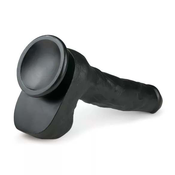 Easytoys - dildo grande con testículos y ventosa - 29,5 cm - negro