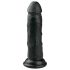 Easytoys - Dildo realista con ventosa (15,5 cm) - negro