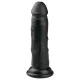 EasyToys - consolador realista con ventosa (15,5 cm, negro)