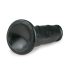 Easytoys - Dildo realista con ventosa (15,5 cm) - negro