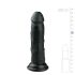 Easytoys - Dildo realista con ventosa (15,5 cm) - negro