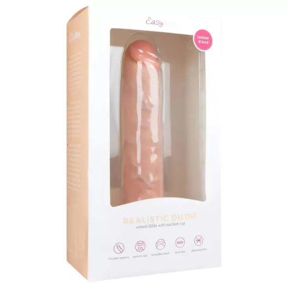 Easytoys - consolador con ventosa extra grande - 28,5 cm - color natural