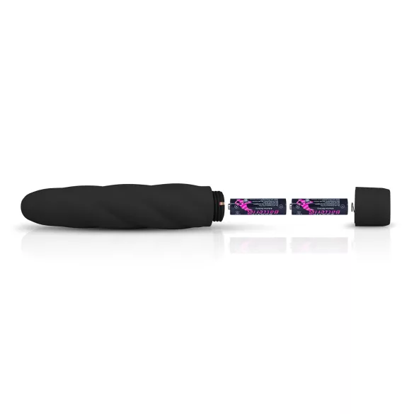 Easytoys Power Vibe - vibrador barra retorcida silicona negra