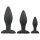 Easytoys Rocket - Set de plugs anales - negro (3 piezas)