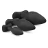 Easytoys Rocket - set de plugs anales - silicona negra - 3 piezas