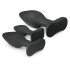 Easytoys Rocket - Set de plugs anales - negro (3 piezas)