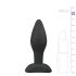 Easytoys - plug anal pequeño - silicona negra