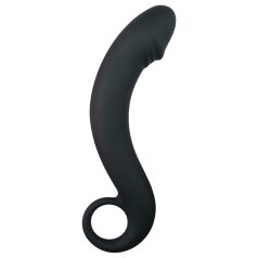 EasyToys - consolador anal curvado - silicona negra