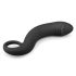 EasyToys Curved Dong - Consolador anal de silicona (negro)
