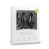Easytoys - Set de Plugs Anales con Anillo - 3 piezas (negro)
