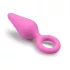 Easytoys - plug anal pequeño - silicona rosa