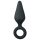 Plug de Punto Easytoys - plug anal con anillo - mediano (negro)