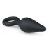 Plug de Punto Easytoys - plug anal con anillo - mediano (negro)