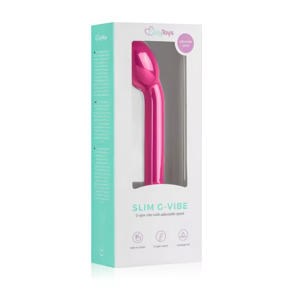 Easytoys Slim - Vibrador punto G - estrecho - silicona rosa