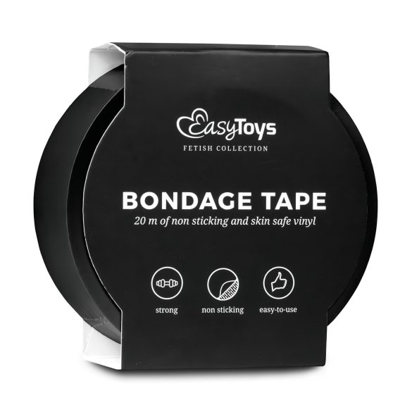 Easytoys - cinta bondage - negro - 20 metros
