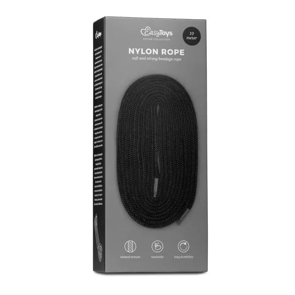 Easytoys Rope - cuerda de bondage (10 m, negro)