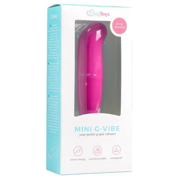 EasyToys - Vibrador punto G mini - silicona rosa