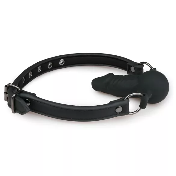 EasyToys - mordaza con dildo interno (negro)