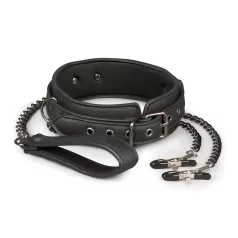   Easytoys - set de pinzas para pezones con collar y correa - 4 piezas