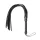 Easytoys - látigo flogger - suave cuero sintético - negro