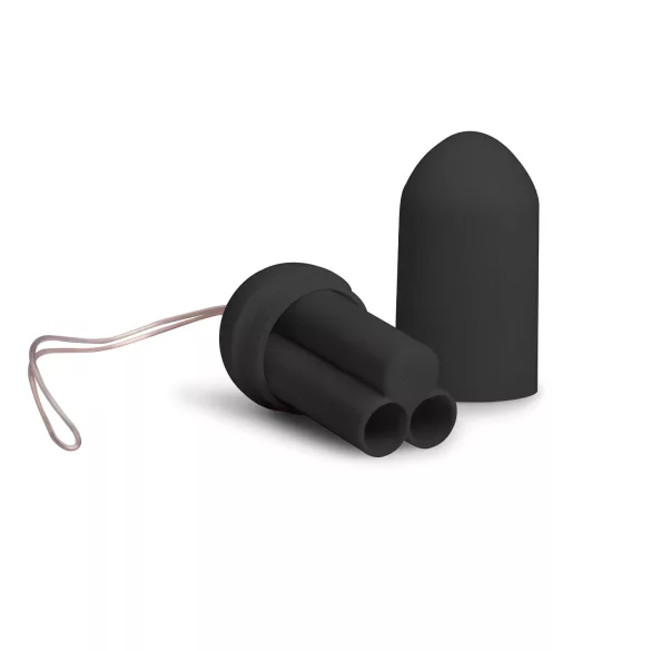 Easytoys - huevo vibrador con control remoto - silicona negra