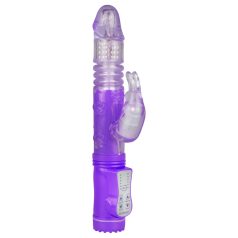 Easytoys Bunny - vibrador con empuje giratorio (morado)