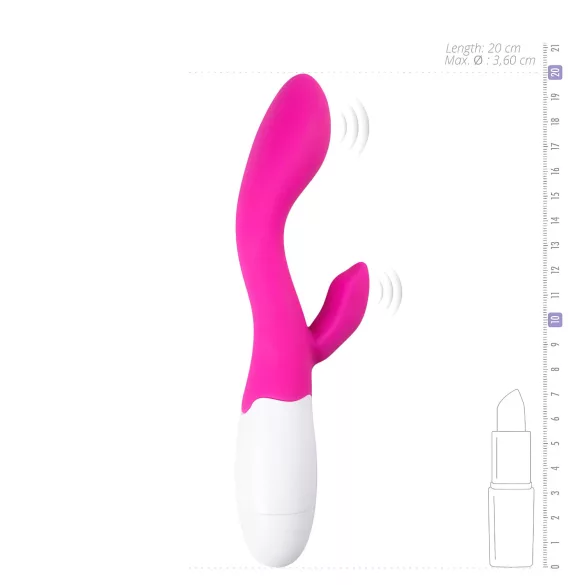 Easytoys Lily - Vibrador clitorial con brazo - silicona rosa