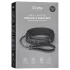 Easytoys - collar fetiche con correa - cuero sintético negro
