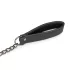 Easytoys - collar fetiche con correa - cuero sintético negro