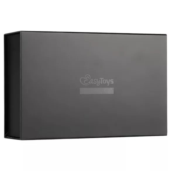 Easytoys - collar fetiche con correa - cuero sintético negro