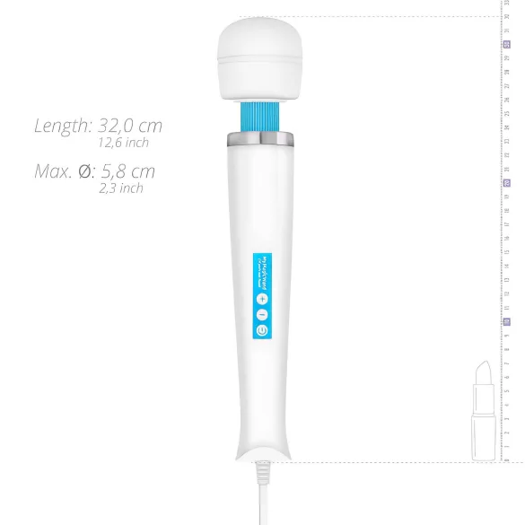 MyMagicWand - vibrador masajeador potente - silicona blanca azul