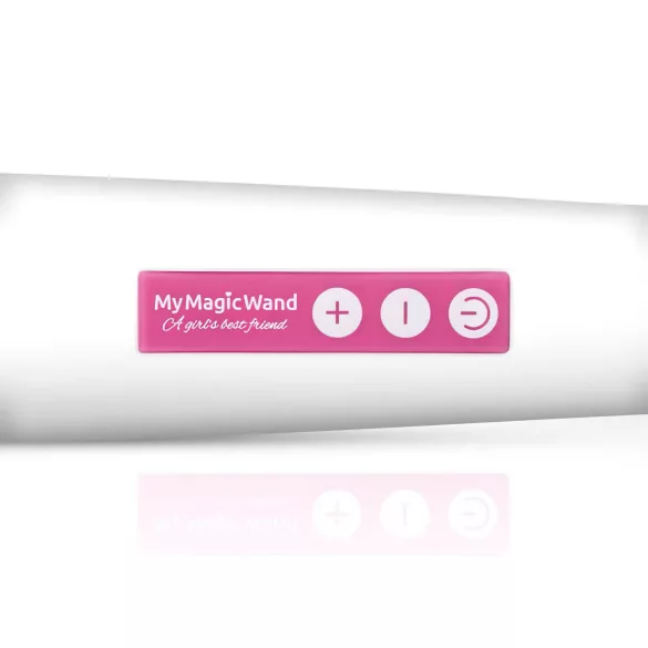 MyMagicWand - vibrador masajeador potente - silicona blanca y rosa