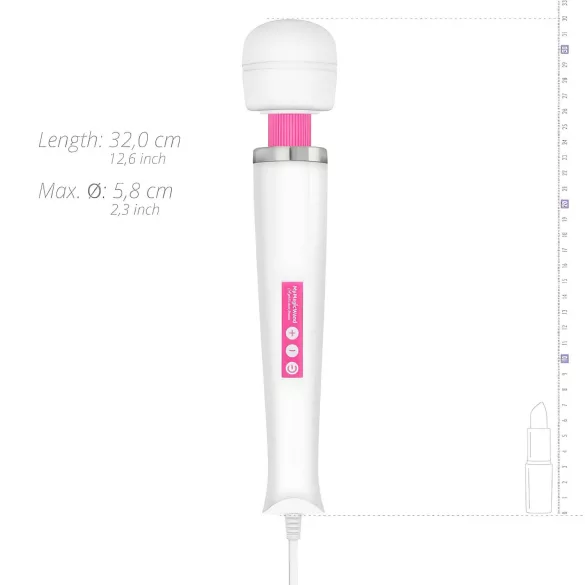 MyMagicWand - vibrador masajeador potente - silicona blanca y rosa