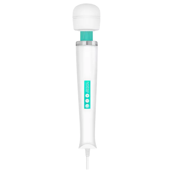 MyMagicWand - masajeador vibrador potente - silicona blanca turquesa