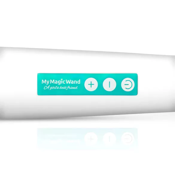 MyMagicWand - masajeador vibrador potente - silicona blanca turquesa