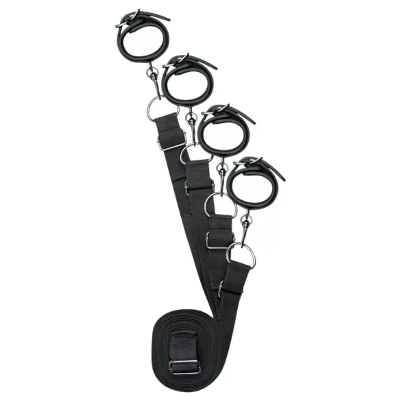 EasyToys - juego de ataduras para la cama (negro)