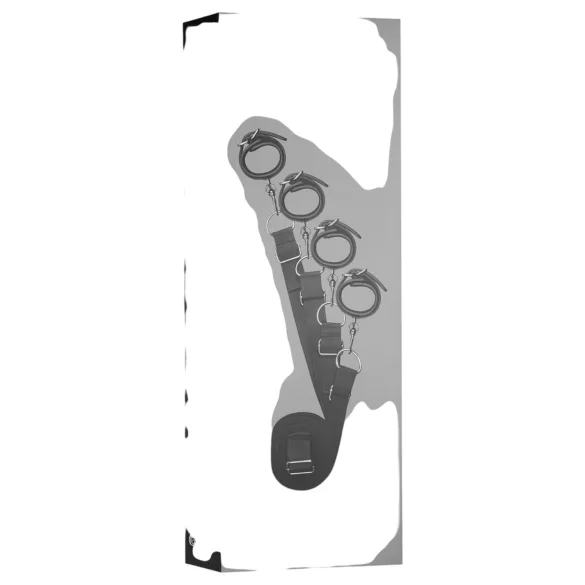EasyToys - juego de ataduras para la cama (negro)
