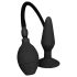 MenzStuff - plug anal hinchable - grande - silicona negra