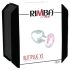 Rimba XS - Tapón anal de metal con piedras rosas (plata)