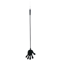 Rimba - látigo de silicona con forma de mano - 40cm - negro