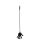 Rimba - látigo de silicona con mano - 40 cm (negro)