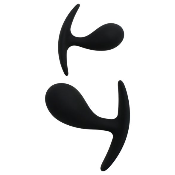 Rimba Copenhagen - plug anal set - silicona negra - 2 piezas